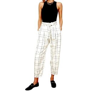NWOT Zara Plaid High Waist Pant Size S